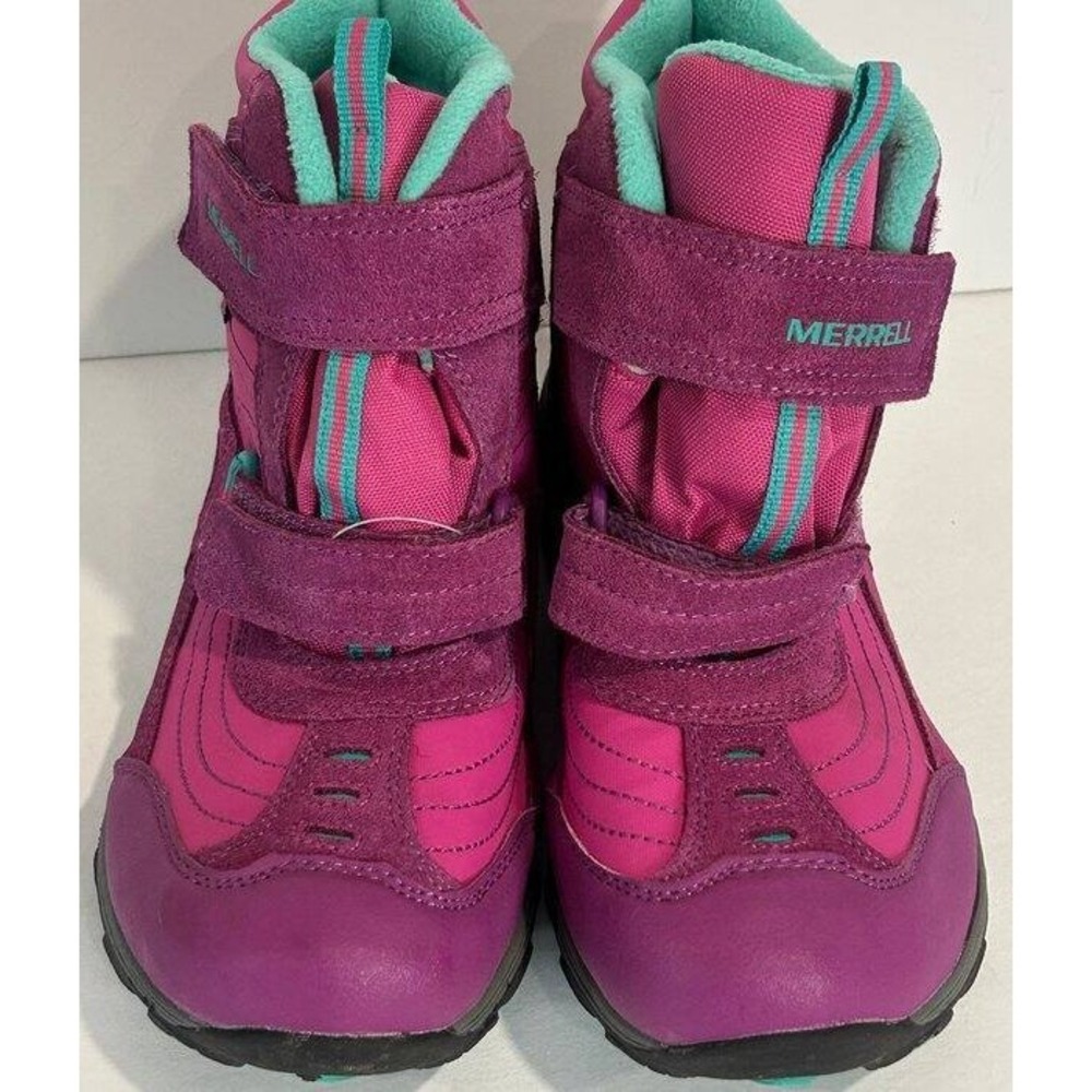 Merrell Moab Polar Mid Strap‎ 2.0 WTPF Winter Boots girls Size 7 M, Fuchsia 3248